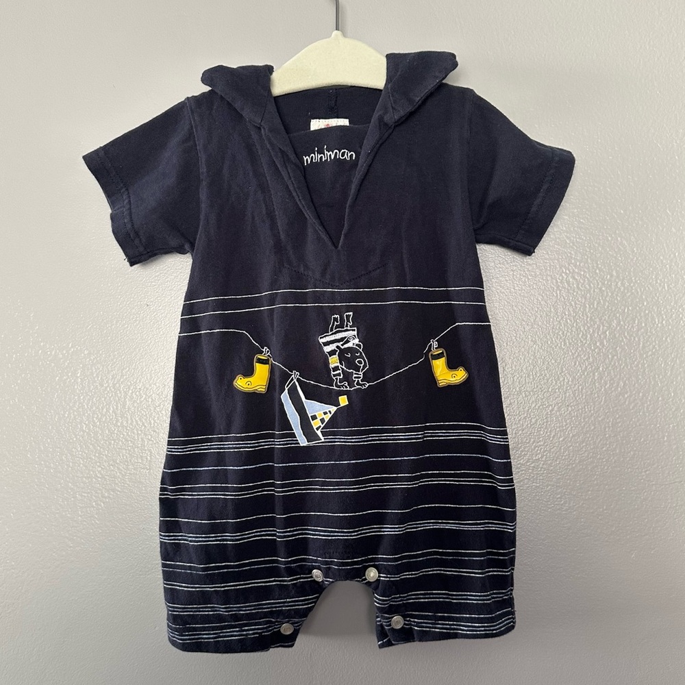 Miniman Kids Onesie Sz 6 months 100% cotton
